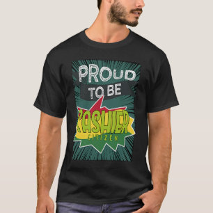 Camiseta Orgulhosa caixa cidadã Profissão de trabalho profi