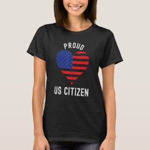Camiseta Orgulhosa Cidadania Americana