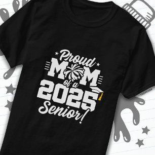 Camiseta Orgulhosa Classe de Cheerleader da Mãe de 2025 Che