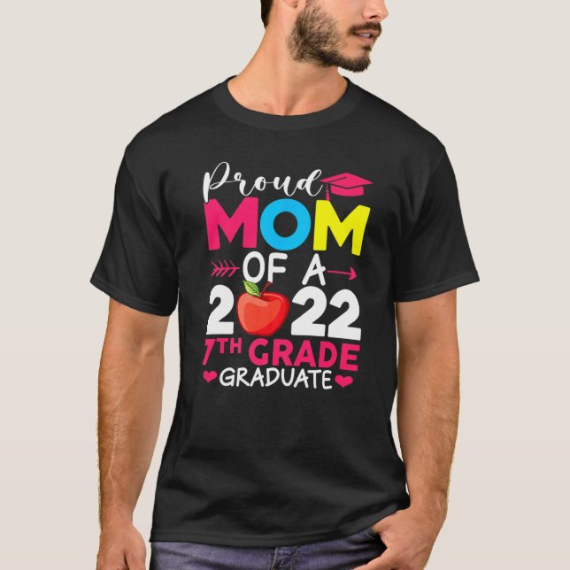Camiseta Orgulhosa Classe Mãe De Formando De Nível Phd 2022 (Frente)