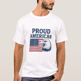 Camiseta Orgulhosa de Homens Americanos - Presente