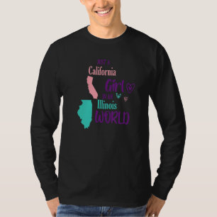 Camiseta Orgulhosa Design Apenas uma garota da Califórnia e