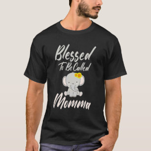Camiseta Orgulhosa Dia de as mães Mãe Abençoada A Ser Chama