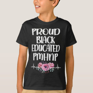 Camiseta Orgulhosa Enfermeira Psiquiátrica Pmhnp Negra Educ