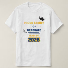 Camiseta Orgulhosa Família de uma Turma de Formatura de 202