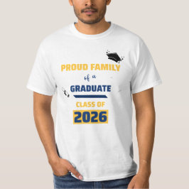 Camiseta Orgulhosa Família de uma Turma de Formatura de 202