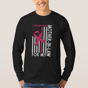 Camiseta Orgulhosa Família Guerreira do Câncer de Mama Sogr
