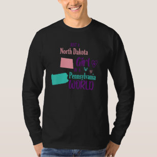 Camiseta Orgulhosa garota Apenas uma garota de Dakota do No