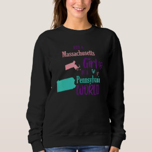 Camiseta Orgulhosa garota Apenas uma garota de Massachusett