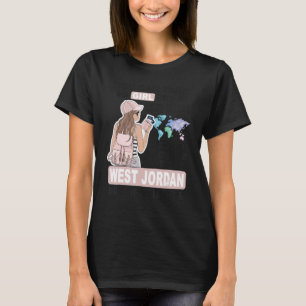 Camiseta Orgulhosa Garota de West Jordan Garota Legal de W