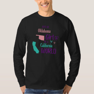 Camiseta Orgulhosa garota Design Apenas uma garota de Oklah