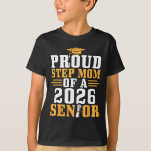 Camiseta Orgulhosa Madrasta 2026 Diploma de Graduação do Fi