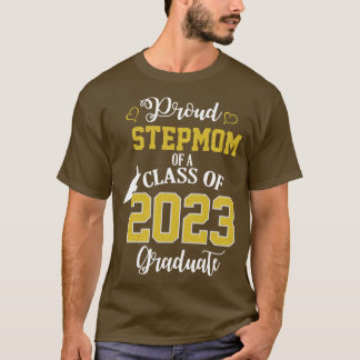 Camiseta orgulhosa madrasta da classe do formando 2023