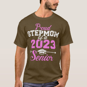 Camiseta Orgulhosa madrasta de uma turma de graduação de ma