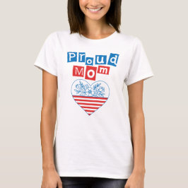 Camiseta Orgulhosa Mãe 4 de Julho, Dia das Mães