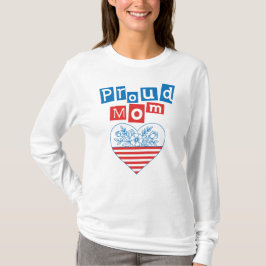 Camiseta Orgulhosa Mãe 4 de Julho, Dia das Mães