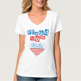 Camiseta Orgulhosa Mãe 4 de Julho, Dia das Mães