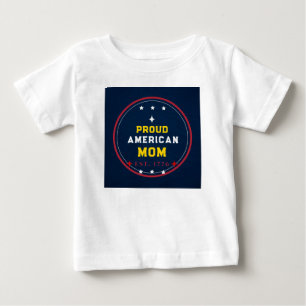 Camiseta Orgulhosa Mãe Americana 4 de Julho
