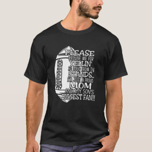 Camiseta Orgulhosa Mãe Americana De Futebol Iu2019Vai Ser S