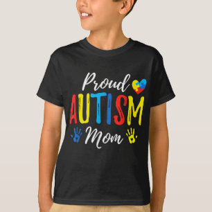 Camiseta Orgulhosa Mãe Autismo Aconselhamento Familiar Corr