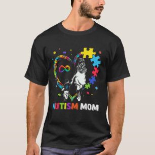 Camiseta Orgulhosa Mãe Autismo Filho Autista Amor Coração P