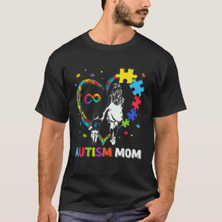 Camiseta Orgulhosa Mãe Autismo Filho Autista Amor Coração P