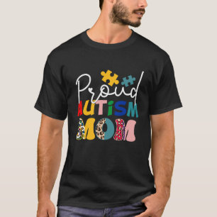 Camiseta Orgulhosa Mãe Autista Estampa de Conscientização d
