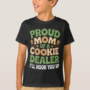 Camiseta Orgulhosa mãe comerciante de biscoitos divertida m