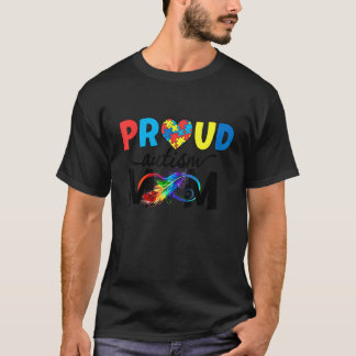 Camiseta Orgulhosa Mãe Conscientização do Autismo Família C