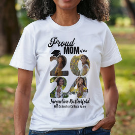 Camiseta Orgulhosa Mãe da Colagem Personalizada de Fotos do