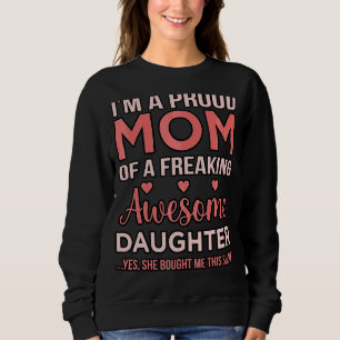 Camiseta Orgulhosa Mãe Da Filha Incrível Motheru2019s Dia G