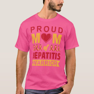Camiseta Orgulhosa Mãe Da Hepatite Da Hepatite Mundial