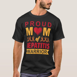 Camiseta Orgulhosa Mãe Da Hepatite Da Hepatite Mundial