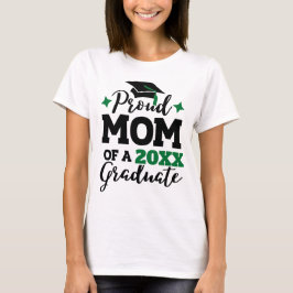 Camiseta Orgulhosa Mãe de 2022, formando de tassel verde bo