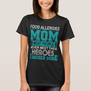 Camiseta Orgulhosa Mãe de Alergias Alimentares Eu Criei o M