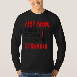 Camiseta Orgulhosa Mãe De Bombeiro Mãe Bombeira De Um Bombe