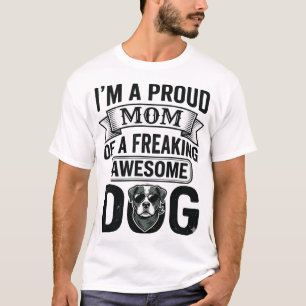 Camiseta Orgulhosa Mãe de Cachorro Desenho Vetorial de Grav