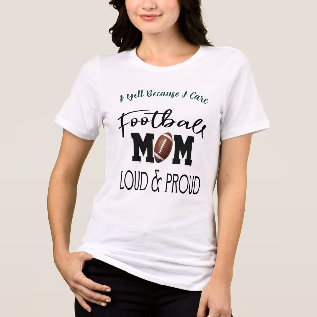 Camiseta Orgulhosa Mãe de Futebol Dia de Jogo (Frente)