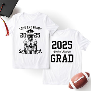 Camiseta Orgulhosa Mãe de Futebol   Suporte para o Último A