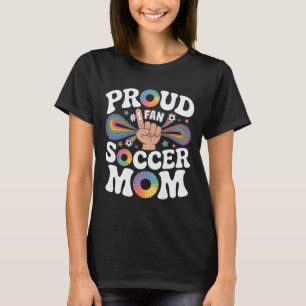 Camiseta Orgulhosa Mãe de Futebol Torcedor Alegre Apoio Par