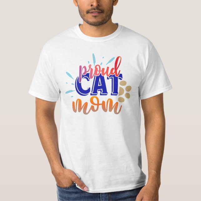 Camiseta Orgulhosa Mãe de Gato (Frente)