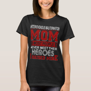 Camiseta Orgulhosa Mãe de Malformação Arteriovenosa Eu Crie