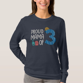 Camiseta Orgulhosa Mãe de Três