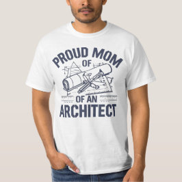 Camiseta Orgulhosa Mãe de um Arquiteto