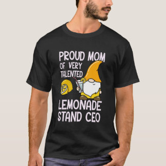 Camiseta Orgulhosa Mãe De Um CEO De Quiosque De Limonada Mu