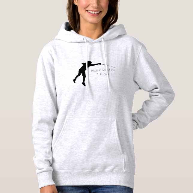 Camiseta Orgulhosa Mãe de um Fencer (Frente)
