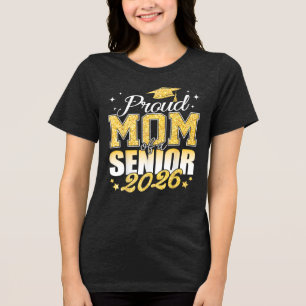 Camiseta Orgulhosa Mãe de um Formando da Turma de 2026 Grad