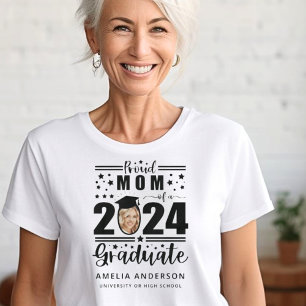 Camiseta Orgulhosa Mãe de um Formando de 2024