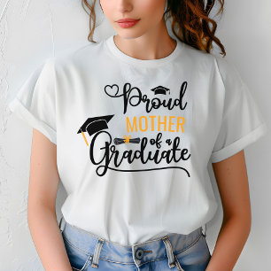 Camiseta Orgulhosa Mãe de um Formando Personalizado Pai