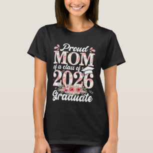 Camiseta Orgulhosa mãe de um graduado da turma de 2026 seni